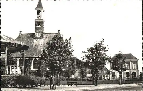 Koudekerke Ned herv Kerk met Gemeentehuis Gemeindehaus