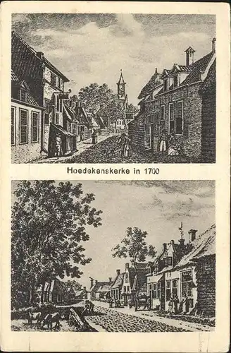 Hoedekenskerke in 1700
