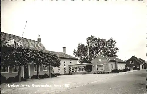 Hoedekenskerke Gemeentehuis anno 1957 Gemeindehaus