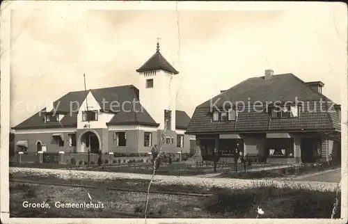 Groede Gemeentehuis Gemeindehaus Kat. Niederlande