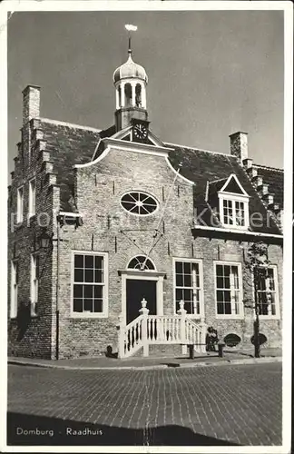 Domburg Raadhuis Rathaus Giebel Kat. Niederlande