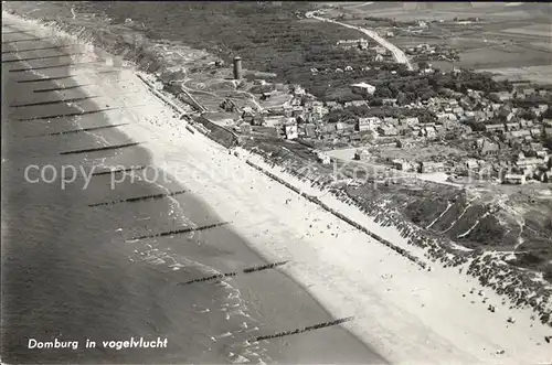 Domburg in vogelvlucht Fliegeraufnahme Kat. Niederlande