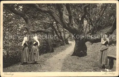 Domburg Waldweg Trachten Kat. Niederlande