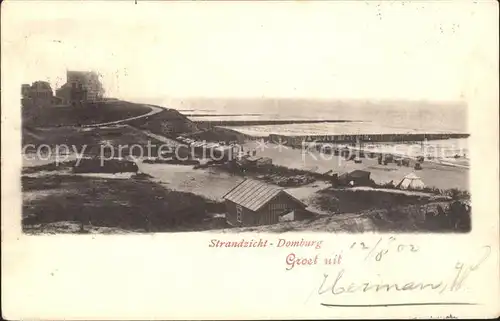 Domburg Strandzicht Kat. Niederlande