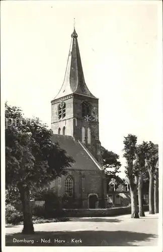Domburg Ned Herv Kerk Kirche Kat. Niederlande