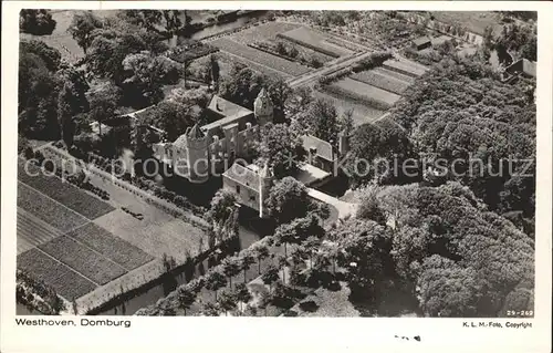 Domburg Kasteel Westhoven Schloss Fliegeraufnahme Kat. Niederlande