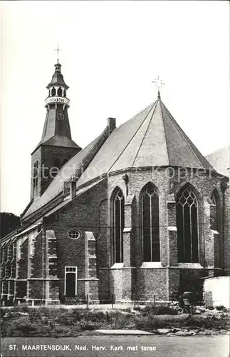 St Maartensdijk Ned Herv Kerk met toren Kirche