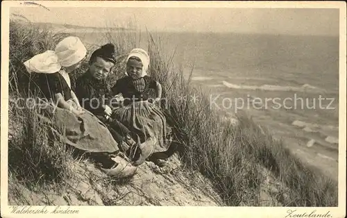 Zoutelande Walchersche kinderen Duinen Kat. Niederlande