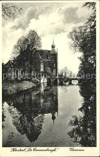 Vaassen Kasteel De Cannenburgh Schloss Wasserspiegelung Kat. Niederlande