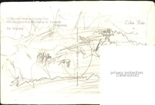 Loenen Ingang Centrale Begraafplaats der Oorlogsgraven Stichting Kat. Veluwe