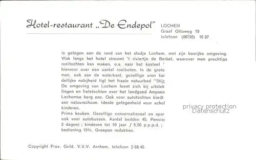 Lochem Hotel Restaurant De Endepol