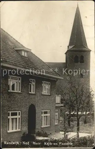 Randwijk Ned Herv Kerk met Pastorie Kirche