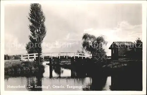 Otterlo Gelderland Natuurbad De Zanding Toegangsbrug