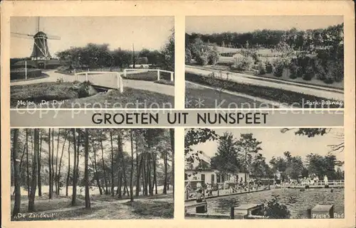 Nunspeet Molen Duif Park Bosweg Bad Zandkuil Kat. Nunspeet