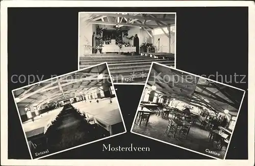 Nunspeet R.K. Vac. Centr. Mosterdveen Eetzaal Cantine Kapel 
 Kat. Nunspeet