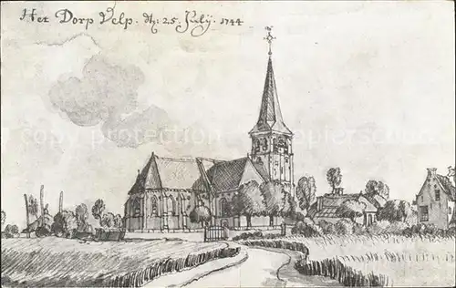 Velp Arnhem Kerk J. de Beyer Nr. 454 