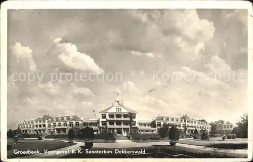 Groesbeek Gelderland Voorgevel Sanatorium Dekkerswald