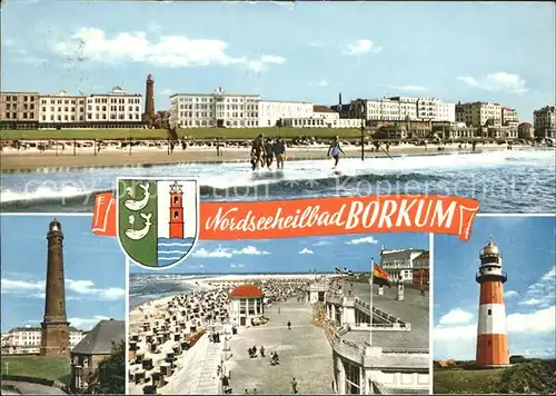 Borkum Nordseebad Strand Turm Promenade / Borkum /Leer LKR