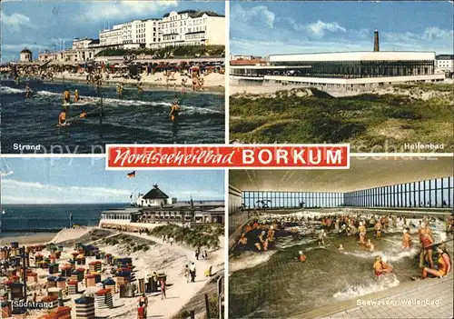 Borkum Nordseebad Hallenbad Seewaser-Wellenbad Suedstrand  / Borkum /Leer LKR