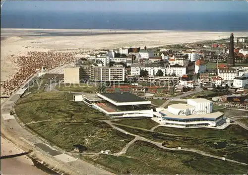 Borkum Nordseebad Fliegeraufnahme Strand Turm / Borkum /Leer LKR