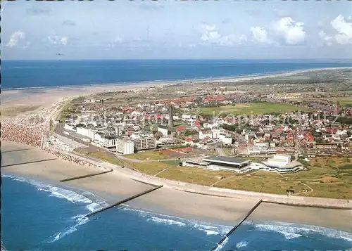 Borkum Nordseebad Fliegeraufnahme Meerwasserwellenschwimmbad Kurhaus  / Borkum /Leer LKR