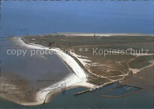 Wangerooge Nordseebad Fliegeraufnahme Hafen Westteil / Wangerooge /Friesland LKR