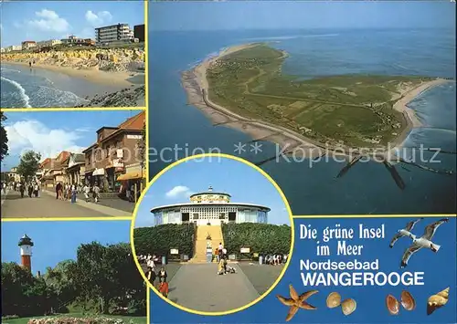 Wangerooge Nordseebad Moewe Fliegeraufnahme Turm Strand / Wangerooge /Friesland LKR
