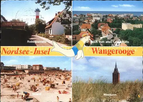 Wangerooge Nordseebad Robbenstrasse Westturm Strand  / Wangerooge /Friesland LKR