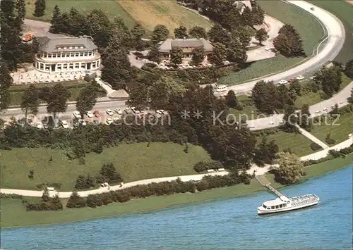 Sorpesee Sauerland Fliegeraufnahme Hotel Restaurant Seehof Schiff Jagdhaus  Kat. Sundern (Sauerland)