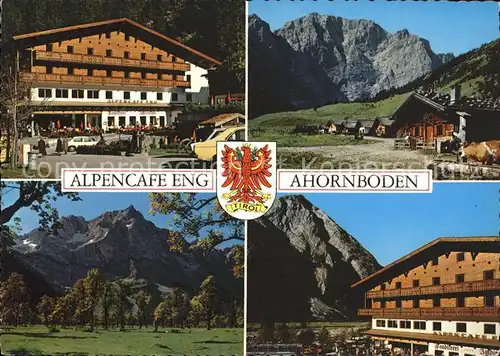 Ahornboden Alpencafe Eng Sommerterrasse Kat. Vomp Tirol