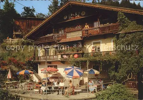 Zillertal Gasthof Pension Merzenklamm Terrasse / Regionales /