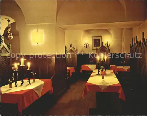 Kufstein Tirol Burgrestaurant Ritterstube Kat. Kufstein