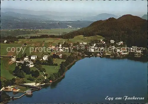 Egg Faakersee Fliegeraufnahme Kat. Villach Kaernten