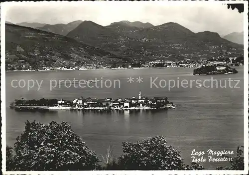 Lago Maggiore mit Isola Pescatori Kat. Italien