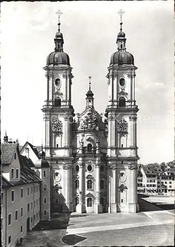 St Gallen SG Turmfassade der Kathedrale Kat. St Gallen