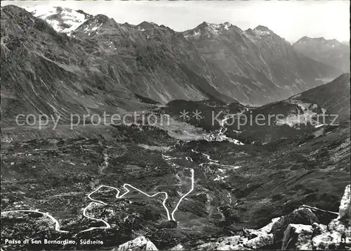 San Bernardino GR Passo di San Bernadino Suedseite Kat. Mesocco