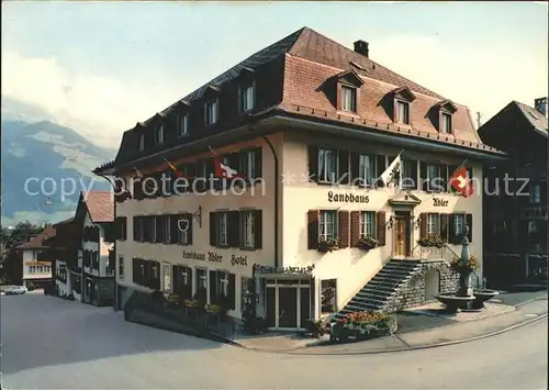 Frutigen BE Hotel Restaurant Landhaus Adler Kat. Frutigen