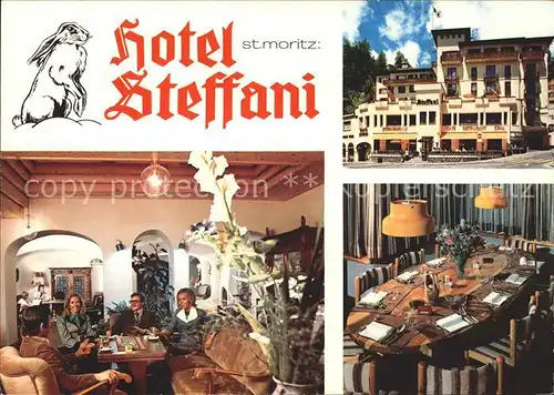 St Moritz GR Hotel Steffani Details Kat. St Moritz