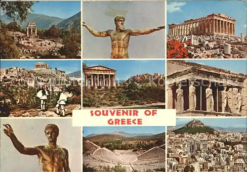 Athenes Athen Das antike Griechenland Tempel Amphitheater Statue Akropolis Kat. Griechenland