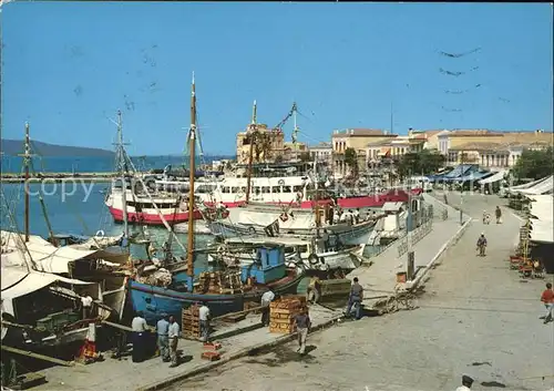 Egina Aegina Le Port Hafen Fischerboote Kat. Griechenland