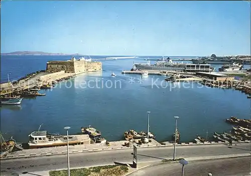 Heraklion Iraklio Hafen Passagierschiff Kat. Insel Kreta