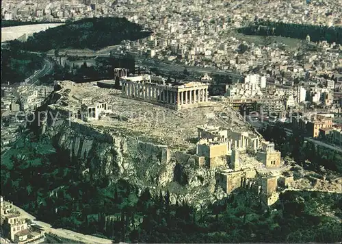 Athenes Athen Akropolis Tempel Antike Fliegeraufnahme Kat. Griechenland