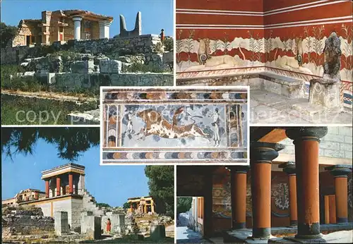 Cnossos Kreta Tempel Ruinen Antike Staette Kat. Griechenland