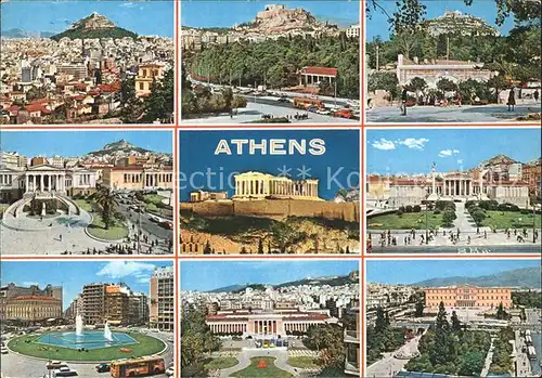 Athenes Athen Teilansichten Akropolis Tempel Kat. Griechenland