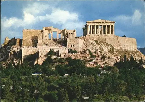 Athenes Athen Akropolis Tempel Ruine Antike Kat. Griechenland