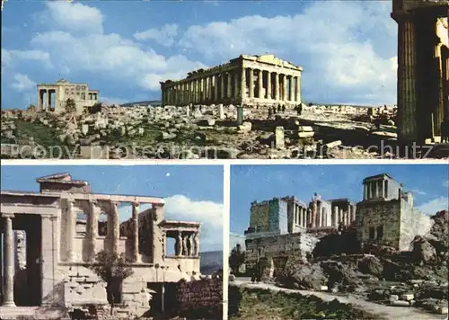 Athenes Athen Akropolis Tempel Ruine Antike Kat. Griechenland