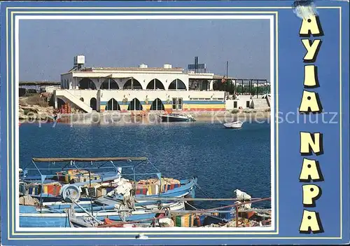 Ayia Napa Agia Napa Hafen Fischerboot Restaurant Kat. Zypern cyprus
