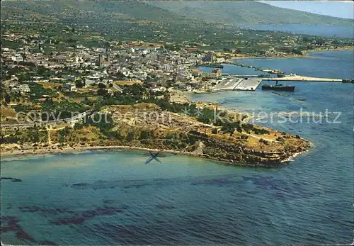 Aegina Egina Fliegeraufnahme Kat. Insel Aegina