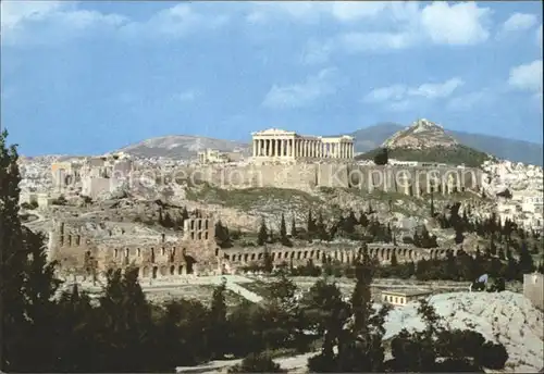 Athenes Athen Akropolis Tempel Ruine Antike Kat. Griechenland