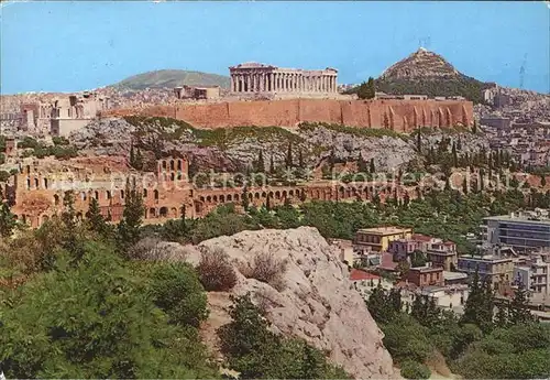 Athenes Athen Akropolis Tempel Antike Kat. Griechenland